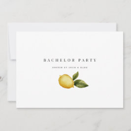 Lemon Bachelor Party Einladungskarte Einladung