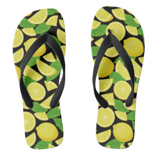 Lemon Background Badesandalen