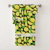 Lemon Background Badhandtuch Set (Insitu)