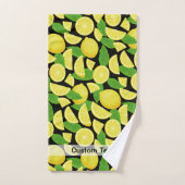 Lemon Background Badhandtuch Set (Handtuch)