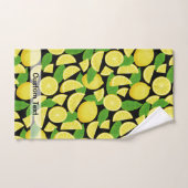 Lemon Background Badhandtuch Set (Handtuch)