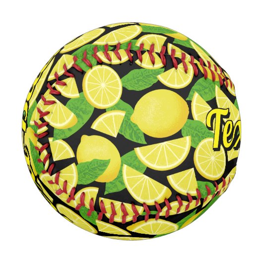 Lemon Background Baseball (Vorderseite Links)