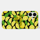 Lemon Background Case-Mate iPhone Hülle (Rückseite (Horizontal))