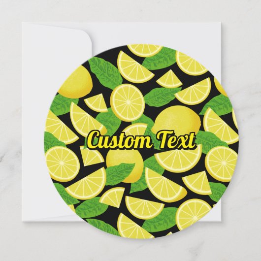 Lemon Background Einladung (Vorderseite)