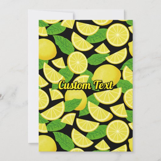 Lemon Background Einladung (Vorderseite)