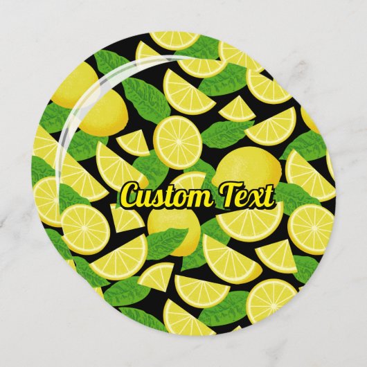 Lemon Background Einladung (Vorne/Hinten)