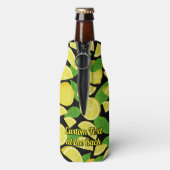 Lemon Background Flaschenkühler (Flasche Rückseite)
