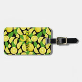 Lemon Background Gepäckanhänger (Vorderseite horizontal)