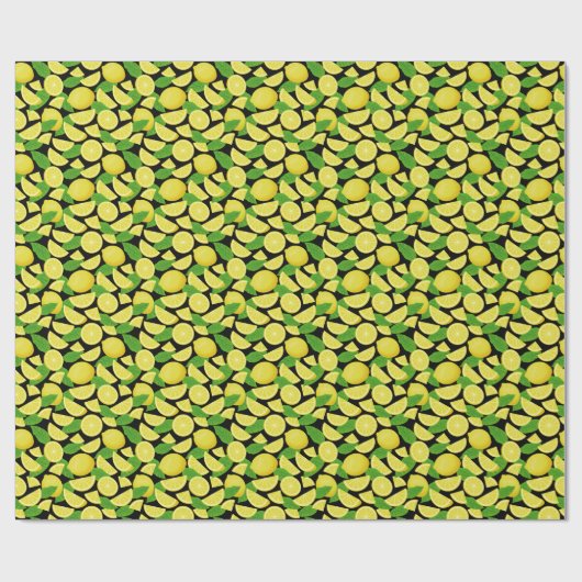Lemon Background Geschenkpapier (Flach)