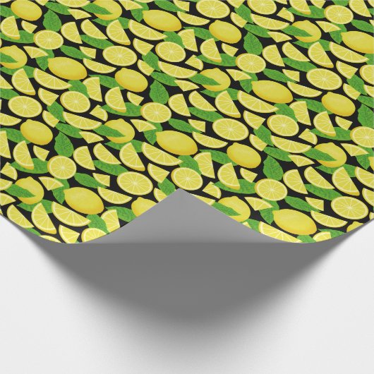 Lemon Background Geschenkpapier (Ecke)