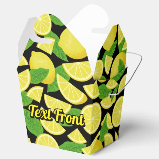Lemon Background Geschenkschachtel (Geöffnet)