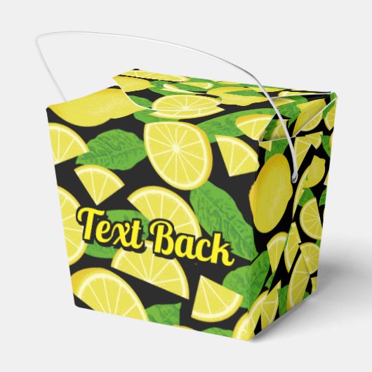 Lemon Background Geschenkschachtel (Rückseite)
