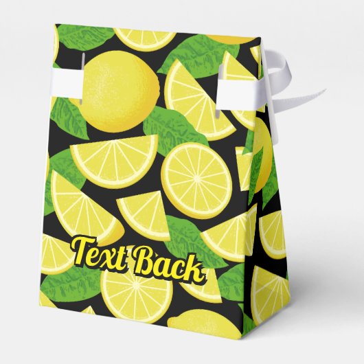 Lemon Background Geschenkschachtel (Rückseite)