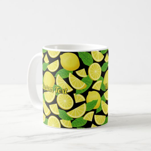 Lemon Background Kaffeetasse (Vorderseite Links)