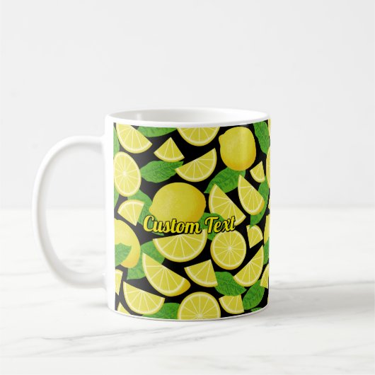 Lemon Background Kaffeetasse (Links)