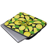 Lemon Background Laptopschutzhülle (Vorne Knopf)