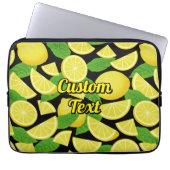 Lemon Background Laptopschutzhülle (Vorderseite)