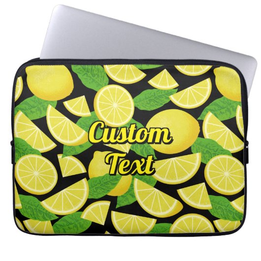 Lemon Background Laptopschutzhülle (Vorderseite)