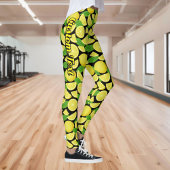 Lemon Background Leggings