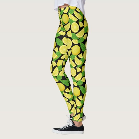 Lemon Background Leggings (Links)