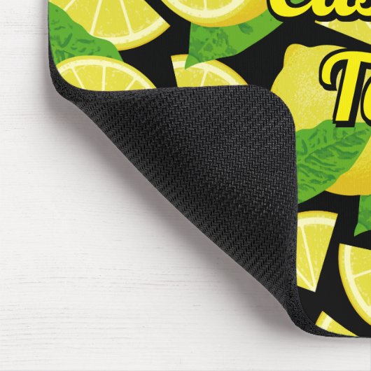 Lemon Background Mousepad (Ecke)