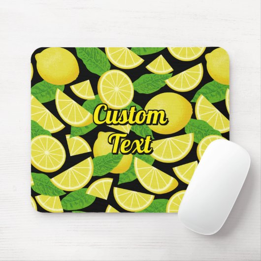 Lemon Background Mousepad (Mit Mouse)