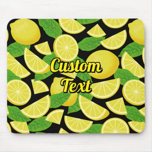 Lemon Background Mousepad (Vorne)