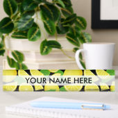 Lemon Background Namensplakette