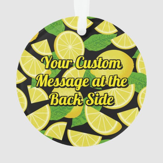 Lemon Background Ornament (Rückseite)