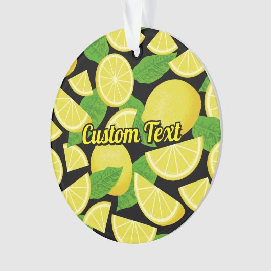 Lemon Background Ornament (Vorderseite)