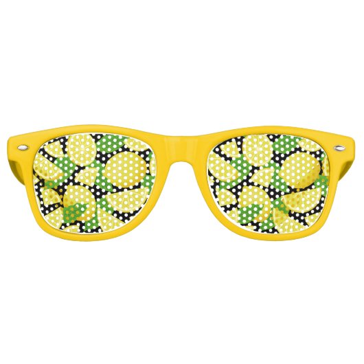 Lemon Background Partybrille (Vorderseite)