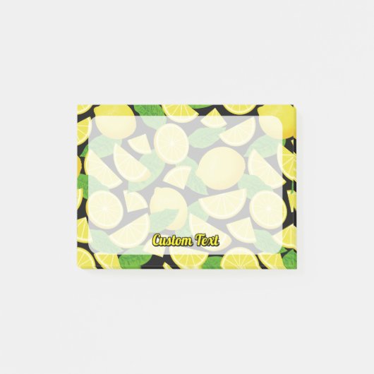 Lemon Background Post-it Klebezettel (Vorderseite)