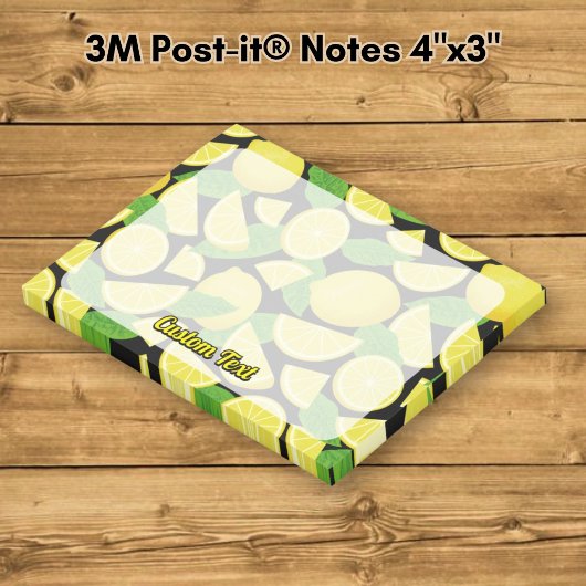 Lemon Background Post-it Klebezettel