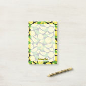 Lemon Background Post-it Klebezettel (Auf Schreibtisch)