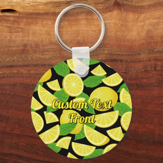 Lemon Background Schlüsselanhänger (Vorderseite)