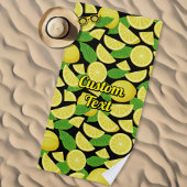 Lemon Background Strandtuch