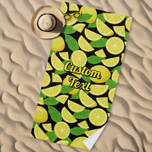Lemon Background Strandtuch