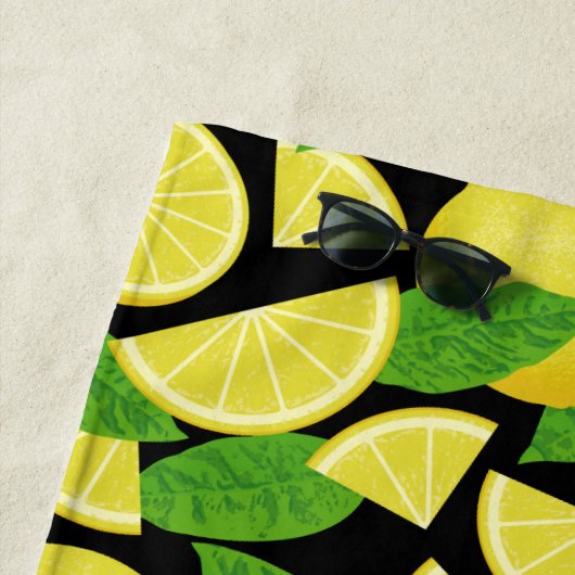 Lemon Background Strandtuch (Beispiel)