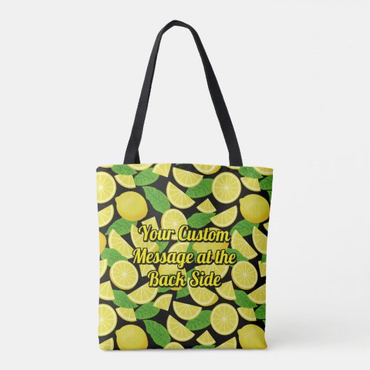 Lemon Background Tasche (Rückseite)
