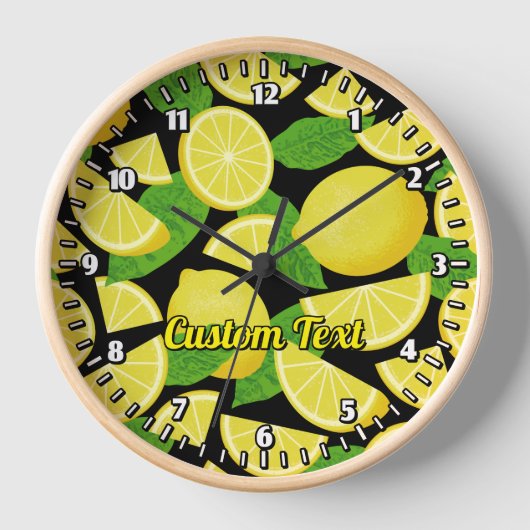 Lemon Background Uhr (Vorderseite)
