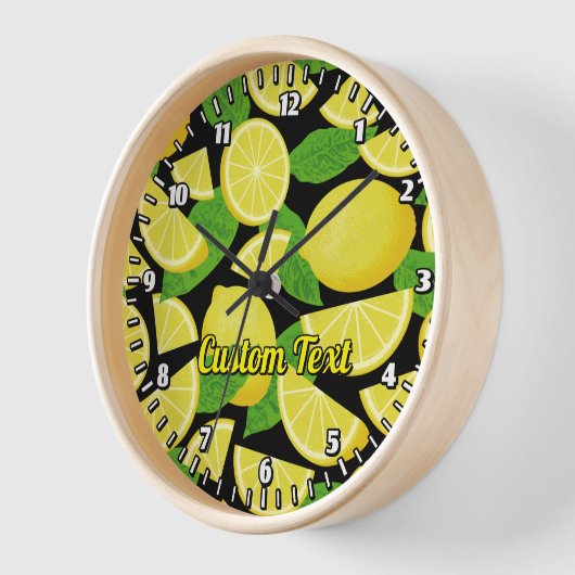 Lemon Background Uhr (Winkel)