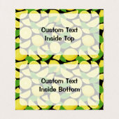Lemon Background Visitenkarten (Innenseite Aufgefaltet)