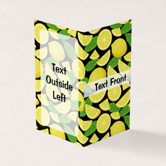 Lemon Background Visitenkarten (Vorderseite)