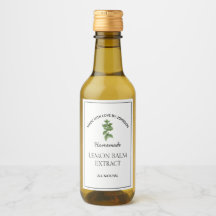 Lemon Balm Extract Label