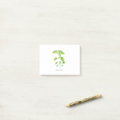 Lemon balm Kraut Aquarellgarn Grün Post-it Klebezettel (Auf Schreibtisch)