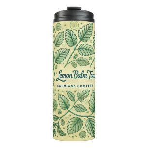 Lemon Balm Tee Design AI Art Thermosbecher