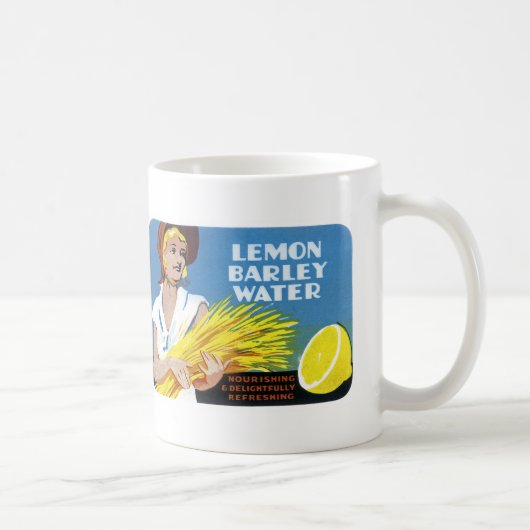 Lemon Barley Water Label Kaffeetasse (Rechts)