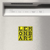 Lemon Bars, Art des Desserts Magnet (In Situ (Geschirrspüler))