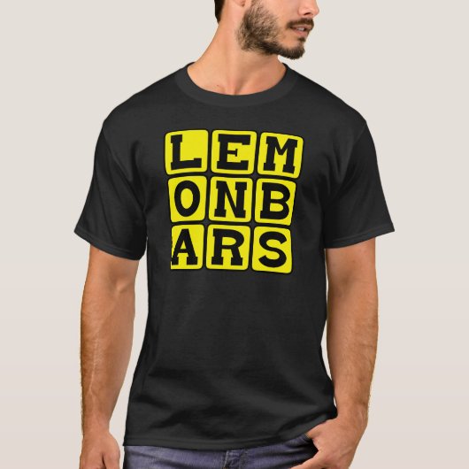 Lemon Bars, Art des Desserts T-Shirt (Vorderseite)