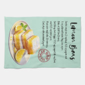 Lemon Bars Backrezeptur Geschirrtuch (Horizontal)